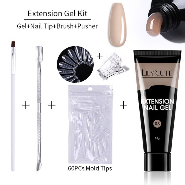 15ml Nail Extension Gel Kit - Body Bliss Essentials