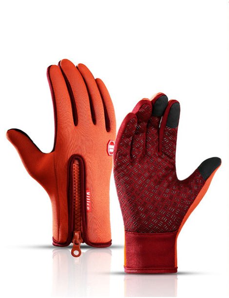 Winter Gloves Touch Screen Riding Motorcycle Sliding Waterproof Sports Gloves With Fleece - Body Bliss Essentials