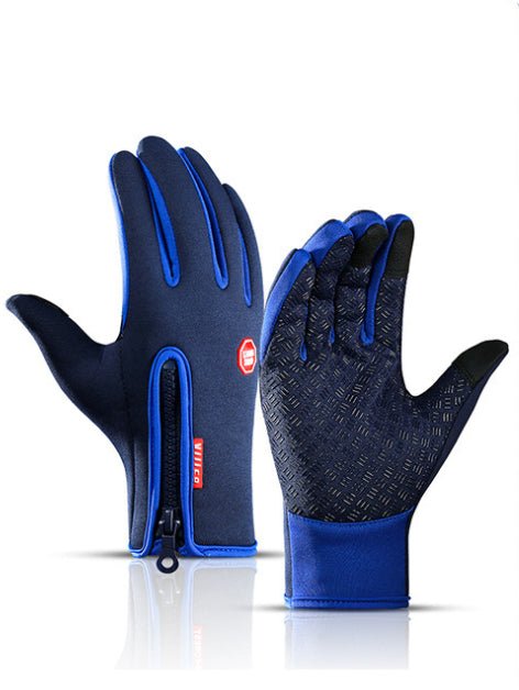 Winter Gloves Touch Screen Riding Motorcycle Sliding Waterproof Sports Gloves With Fleece - Body Bliss Essentials