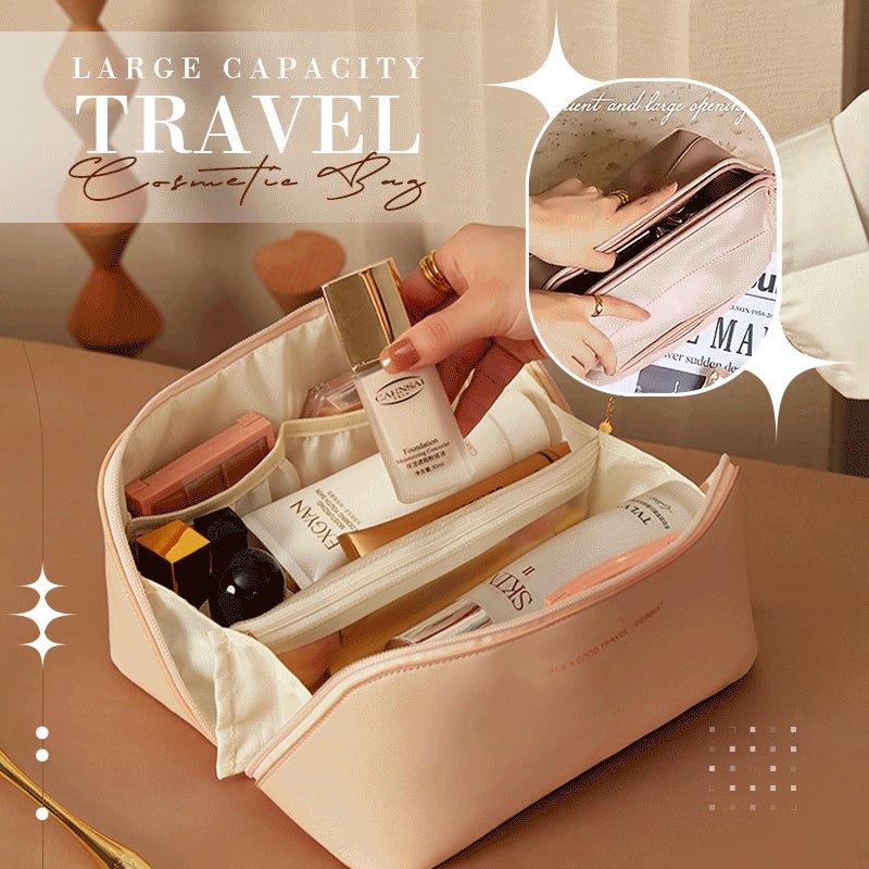 Travel Cosmetic Bag Large Capacity Multifunction Organizer Female Storage Make Up Case Tool - Body Bliss Essentials