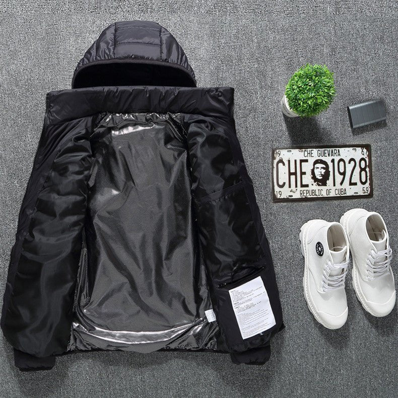 Winter Heated Jacket USB Electric Cotton Coat Zip - up Heater Thermal Clothing Heating Vest For Men - Body Bliss Essentials