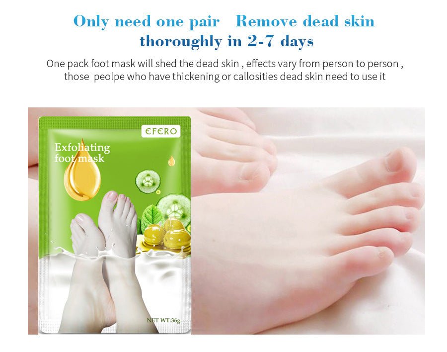 Exfoliating Foot Mask Foot SPA Pedicure Socks Removing Dead Skin Whitening Heels Feet Peeling Anti Cracked Foot Skin Care - Body Bliss Essentials