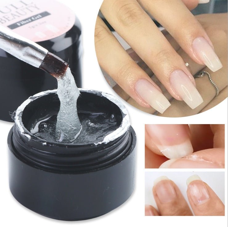 Creacked Repair Glue Nail Fiber Silk Extension Gel Fiberglass Poly UV Builder Gel Polish Manicure Art Prolonged Tool - Body Bliss Essentials