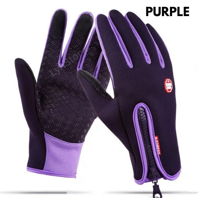 Winter Gloves Touch Screen Riding Motorcycle Sliding Waterproof Sports Gloves With Fleece - Body Bliss Essentials