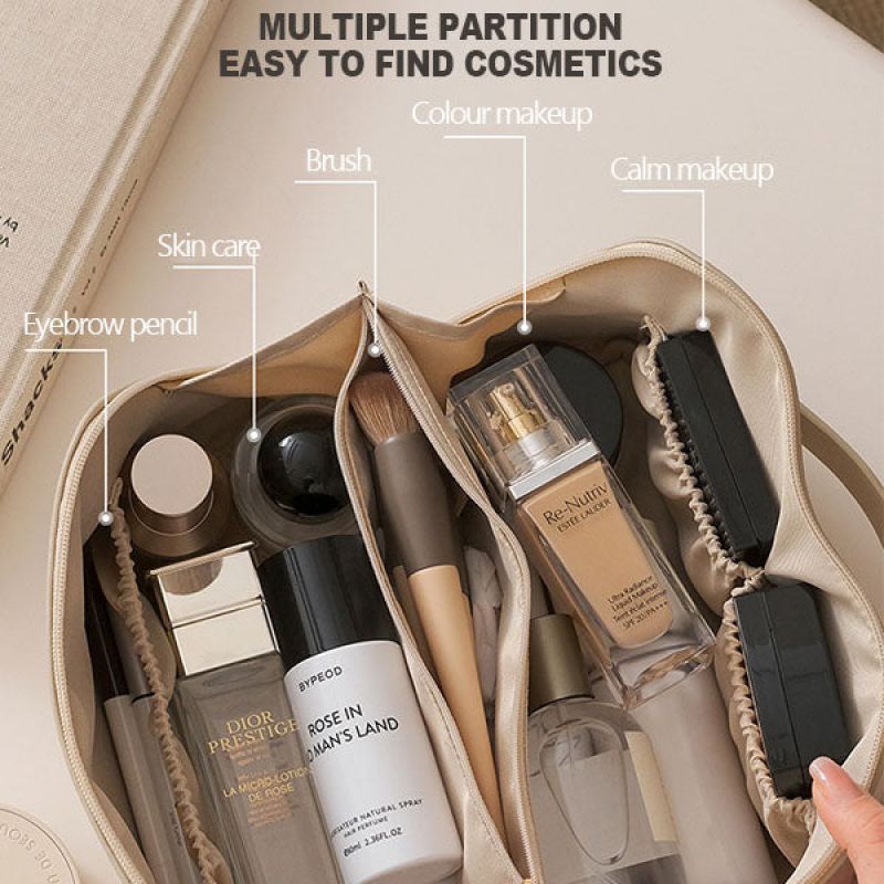 Travel Cosmetic Bag Large Capacity Multifunction Organizer Female Storage Make Up Case Tool - Body Bliss Essentials
