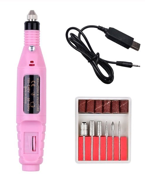 Electric Nail Polish Machine Pen Nail Art Tool - Body Bliss Essentials