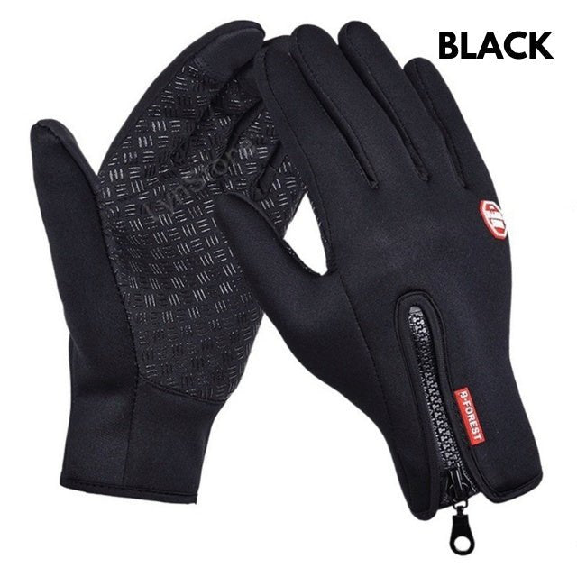 Winter Gloves Touch Screen Riding Motorcycle Sliding Waterproof Sports Gloves With Fleece - Body Bliss Essentials