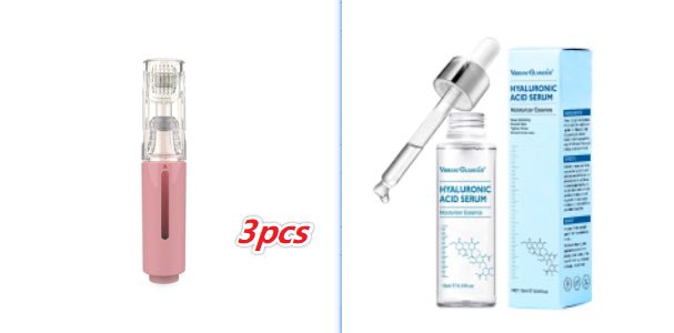 3 In 1 Lip Care Roller Needle Roller Lip Roller Beard Growth Roller Beard Hair Growth Roller Beard Treatment & Serum Applicant - Body Bliss Essentials