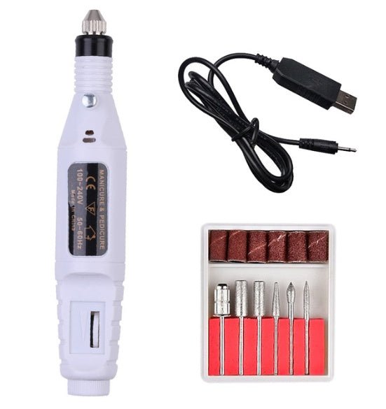 Electric Nail Polish Machine Pen Nail Art Tool - Body Bliss Essentials