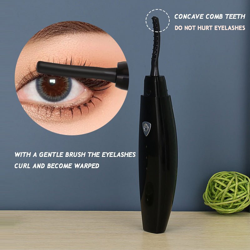 Electric Heated Eyelash Curler USB Rechargeable Eyelashes Curler Quick Heating Natural Eyelash Curler Long Lasting Makeup Tools - Body Bliss Essentials