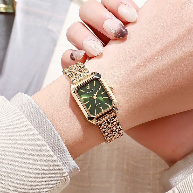 Fashion Simple Square Steel Strap Women's Watch - Body Bliss Essentials