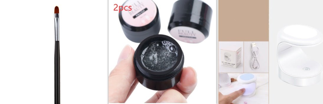 Creacked Repair Glue Nail Fiber Silk Extension Gel Fiberglass Poly UV Builder Gel Polish Manicure Art Prolonged Tool - Body Bliss Essentials