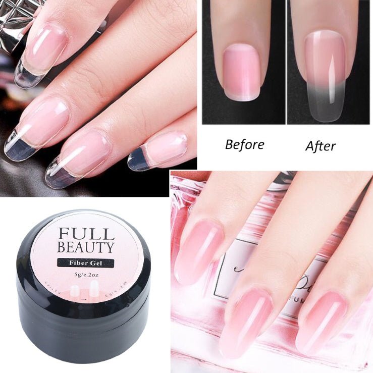 Creacked Repair Glue Nail Fiber Silk Extension Gel Fiberglass Poly UV Builder Gel Polish Manicure Art Prolonged Tool - Body Bliss Essentials