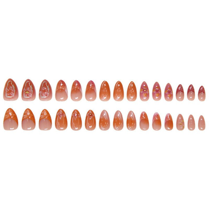 Nail Stickers Removable Nail Simple French Flower - Body Bliss Essentials
