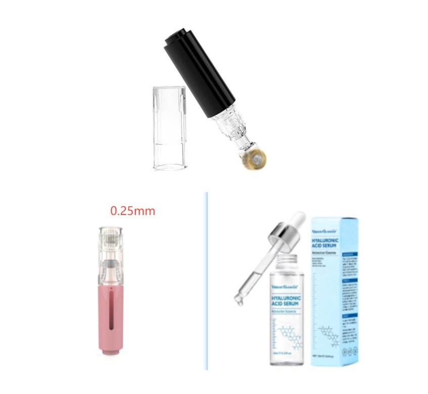 3 In 1 Lip Care Roller Needle Roller Lip Roller Beard Growth Roller Beard Hair Growth Roller Beard Treatment & Serum Applicant - Body Bliss Essentials