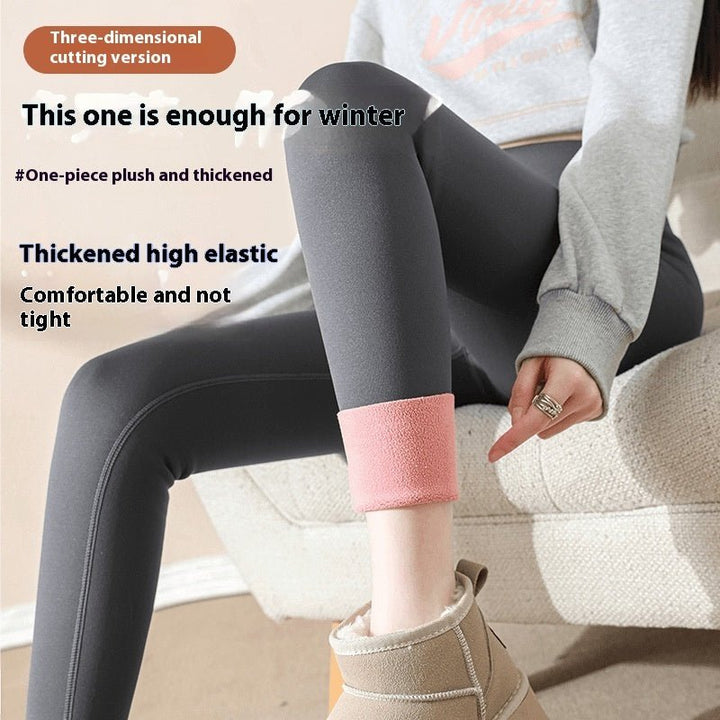 Women Autumn Winter Skinny Shark Pants Thickened Trousers Winter Fashion High Waisted Sweatpants - Body Bliss Essentials