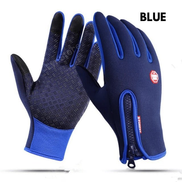 Winter Gloves Touch Screen Riding Motorcycle Sliding Waterproof Sports Gloves With Fleece - Body Bliss Essentials