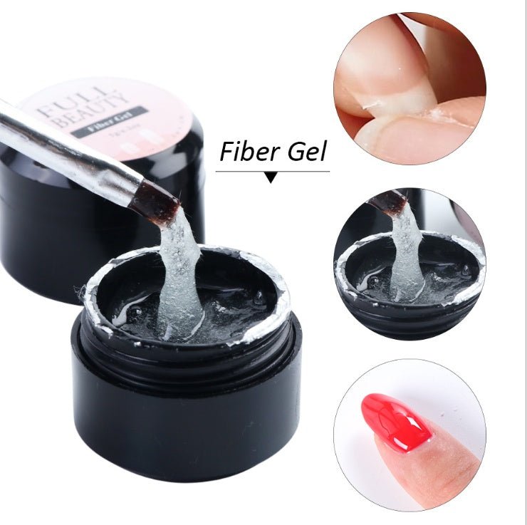 Creacked Repair Glue Nail Fiber Silk Extension Gel Fiberglass Poly UV Builder Gel Polish Manicure Art Prolonged Tool - Body Bliss Essentials
