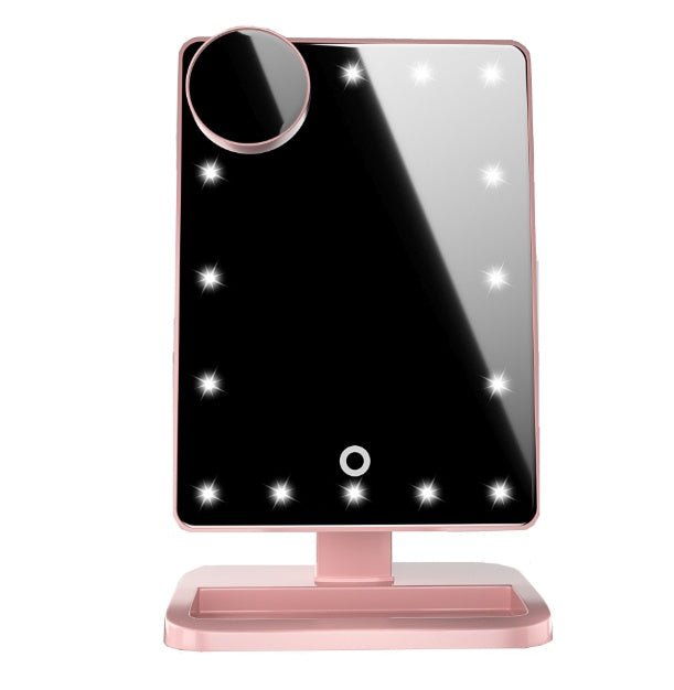 Touch Screen Makeup Mirror With 20 LED Light Bluetooth Music Speaker 10X Magnifying Mirrors Lights - Body Bliss Essentials