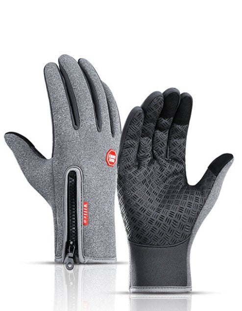 Winter Gloves Touch Screen Riding Motorcycle Sliding Waterproof Sports Gloves With Fleece - Body Bliss Essentials