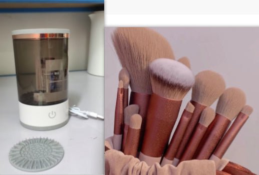 Women Eye Shadow Brush Cleaning Tool Portable Electric Makeup Brush Cleaner Machine With USB Charging Automatic Cosmetic Brush - Body Bliss Essentials