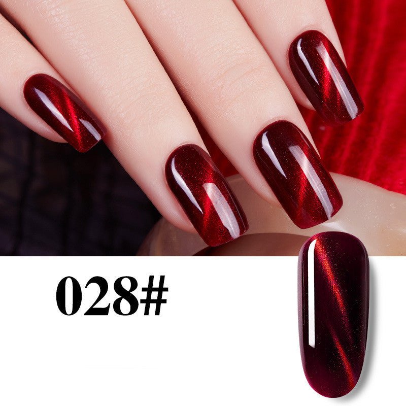 Flame Red Cat Eye Gel Enhancements - Body Bliss Essentials