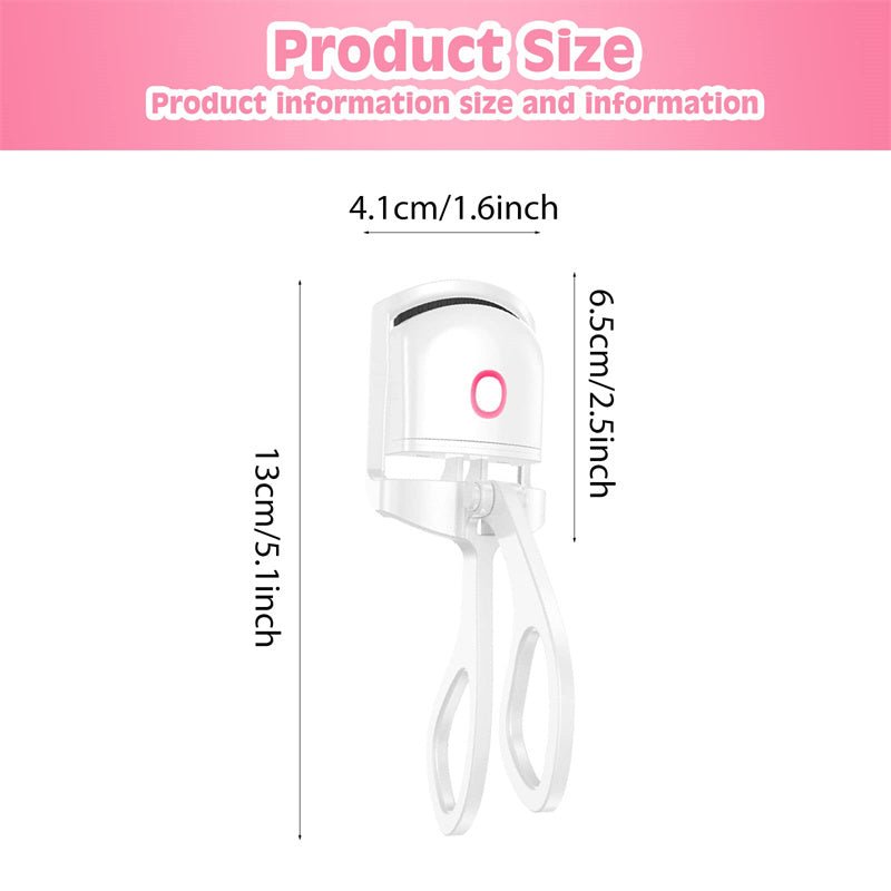 Heated Eyelash Curler Electric Temperature Control Mini Eyelash Curler Electric Portable Charging - Body Bliss Essentials