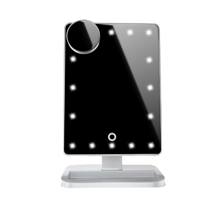 Touch Screen Makeup Mirror With 20 LED Light Bluetooth Music Speaker 10X Magnifying Mirrors Lights - Body Bliss Essentials