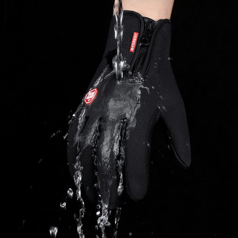 Winter Gloves Touch Screen Riding Motorcycle Sliding Waterproof Sports Gloves With Fleece - Body Bliss Essentials