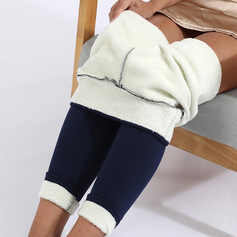 Winter Leggings Warm Thick High Stretch Lamb Cashmere Woman Pants - Body Bliss Essentials