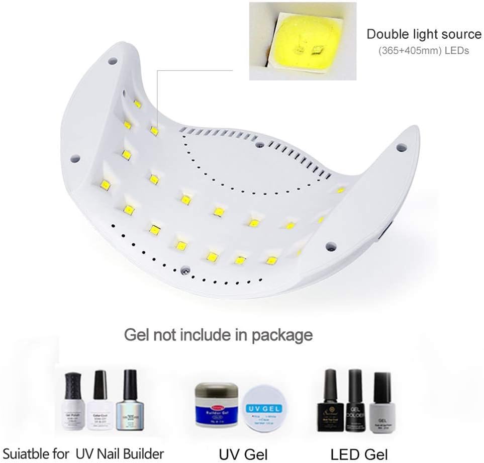 Gel UV LED Nail Polish Lamp, LKE Nail Dryer - Body Bliss Essentials