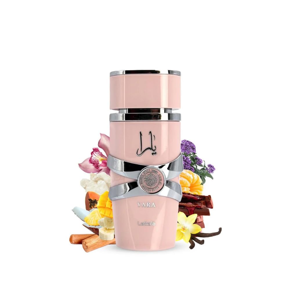 Lattafa Yara - Vanilla, Gourmand, Fruity, Floral - Eau de Parfum Long - Lasting Fragrance for Women - Body Bliss Essentials