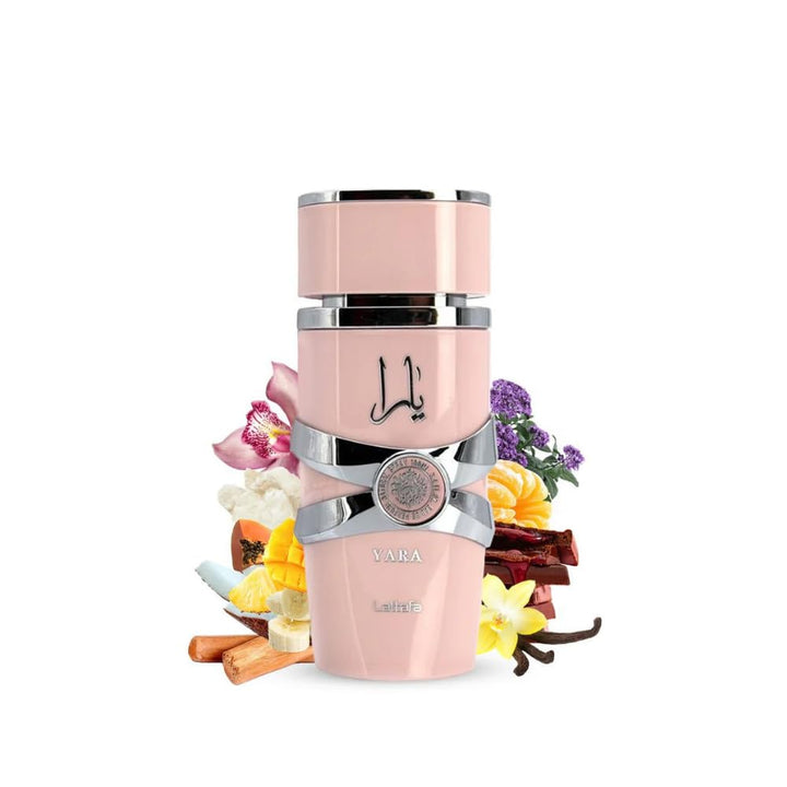 Lattafa Yara - Vanilla, Gourmand, Fruity, Floral - Eau de Parfum Long - Lasting Fragrance for Women - Body Bliss Essentials