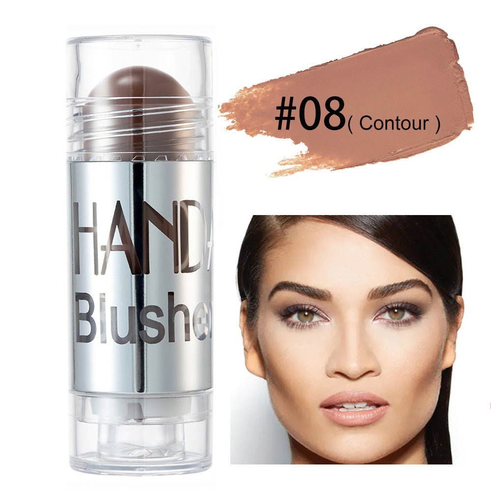 Cheek Blusher Shimmer Blush Stick Face Makeup Highlighter Bronzer Contour Cream Long - lasting Facial Make Up Cosmetics - Body Bliss Essentials