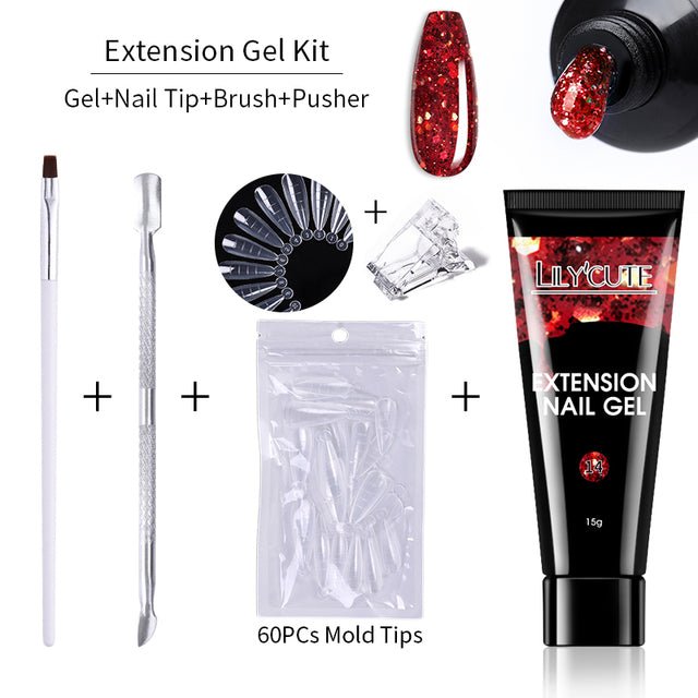15ml Nail Extension Gel Kit - Body Bliss Essentials
