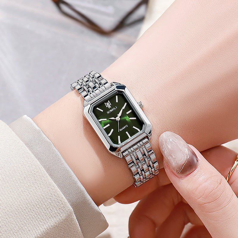 Fashion Simple Square Steel Strap Women's Watch - Body Bliss Essentials
