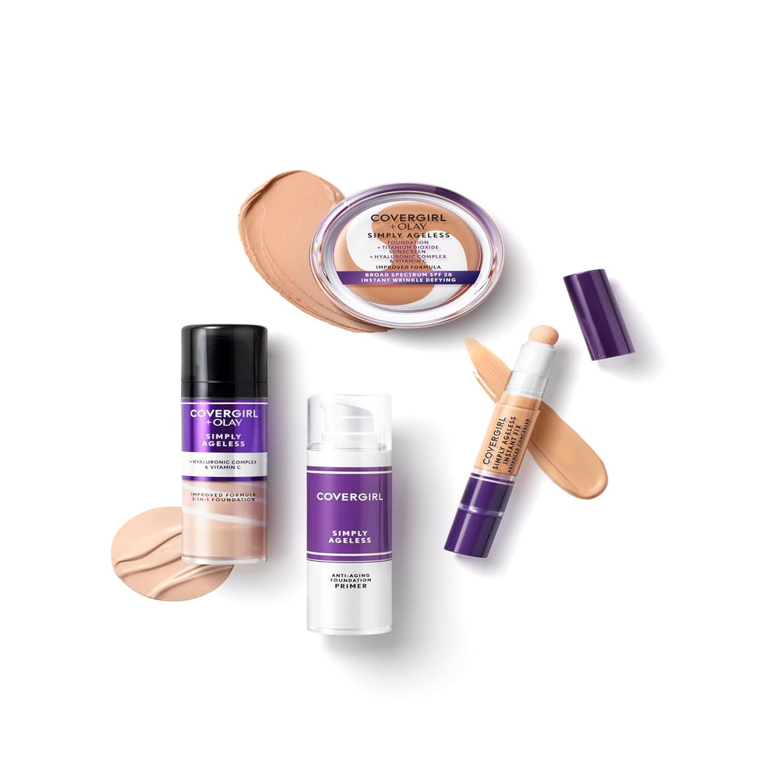 CoverGirl & Olay Simply Ageless 3 - in - 1 Liquid Foundation - Body Bliss Essentials