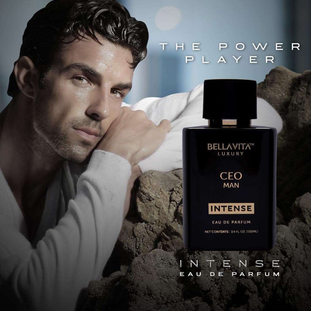 BellaVita Luxury CEO Man INTENSE Eau De Perfume for Men - Body Bliss Essentials
