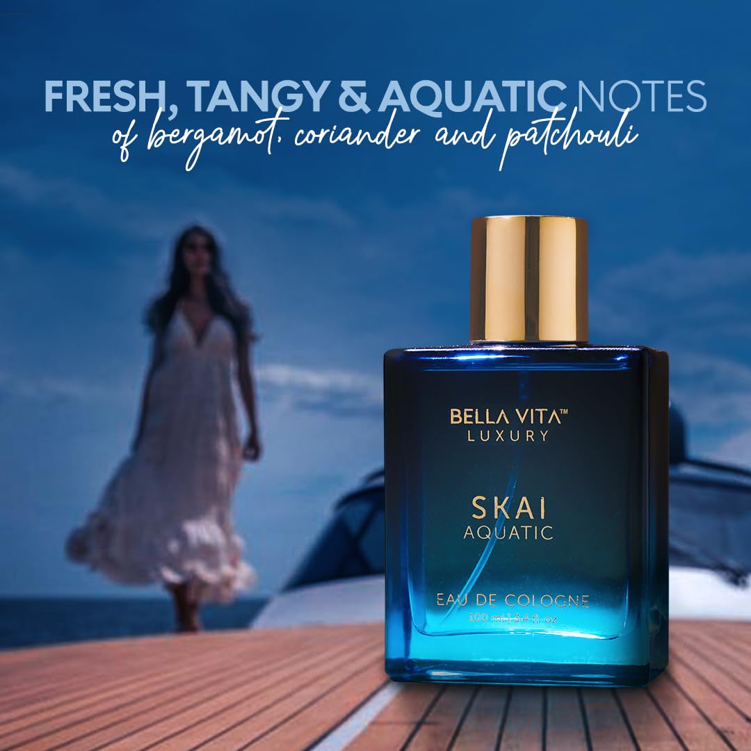 BellaVita Luxury SKAI Aquatic Unisex Cologne - Body Bliss Essentials