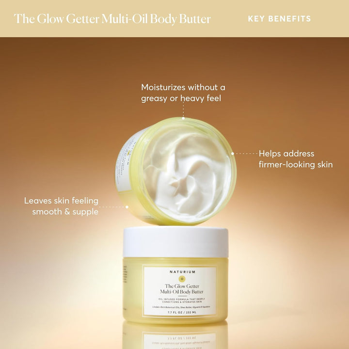 Naturium The Glow Getter Whipped Multi - Oil Body Butter - Body Bliss Essentials