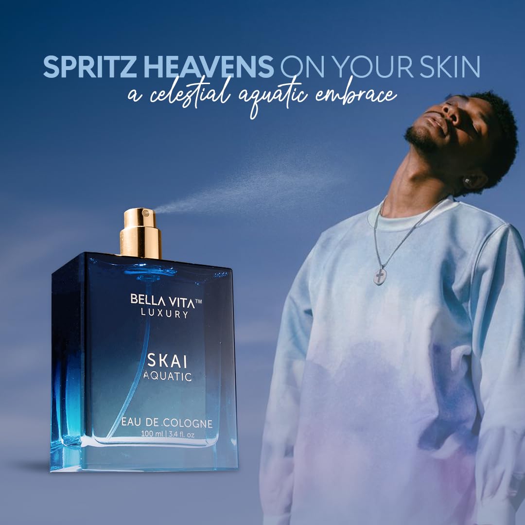 BellaVita Luxury SKAI Aquatic Unisex Cologne - Body Bliss Essentials