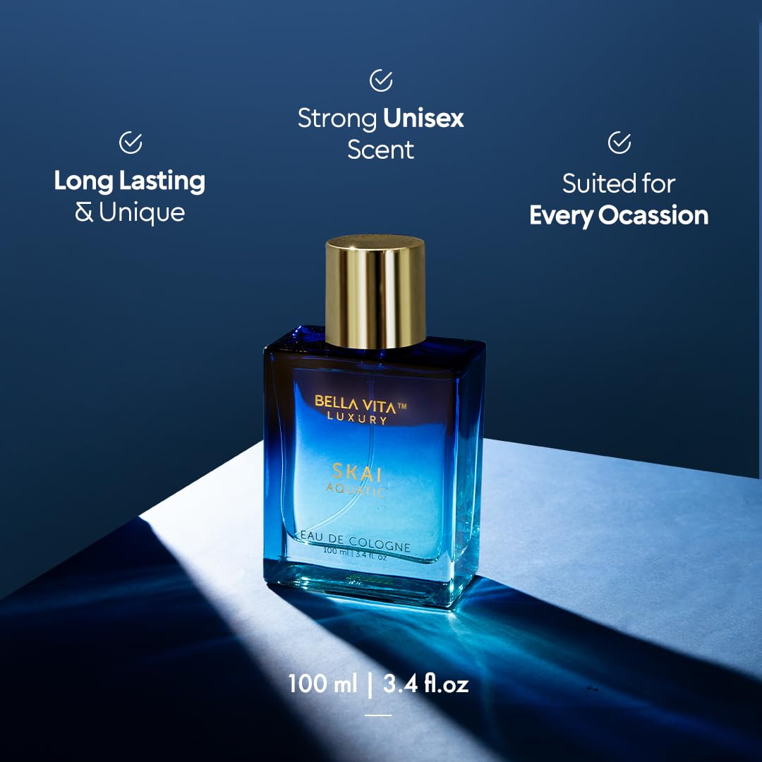 BellaVita Luxury SKAI Aquatic Unisex Cologne - Body Bliss Essentials