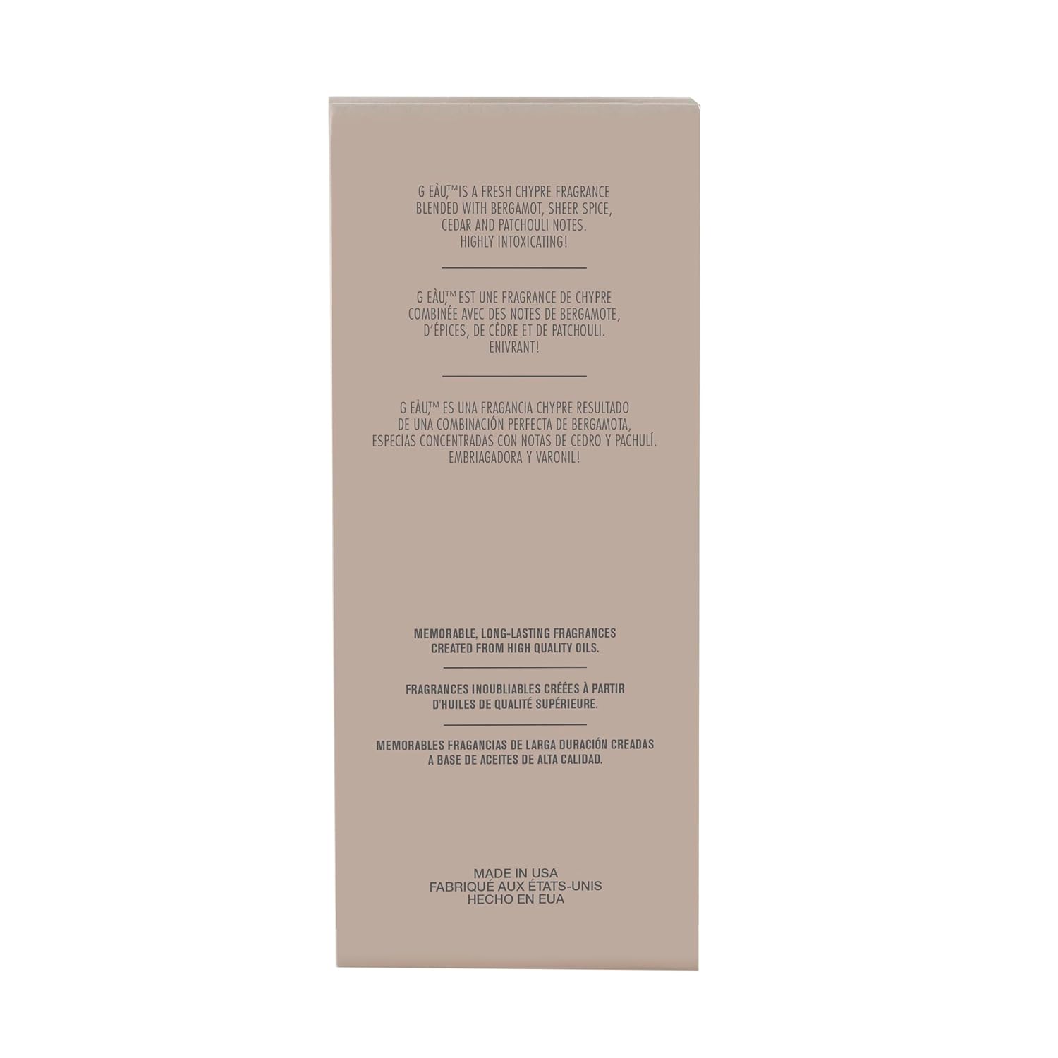 PB ParfumsBelcam G Eau, Inspired by Designer Fragrance - Body Bliss Essentials