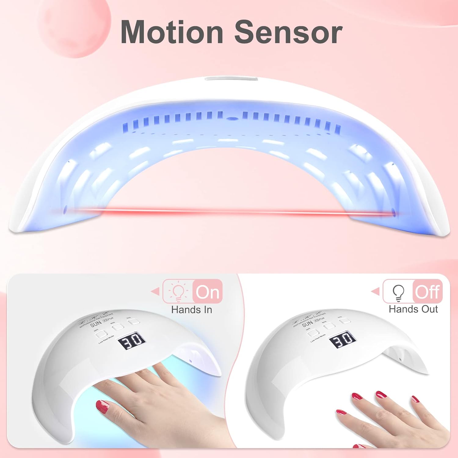 Gel UV LED Nail Polish Lamp, LKE Nail Dryer - Body Bliss Essentials