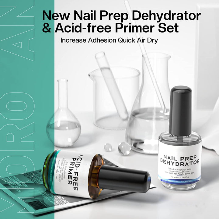 Nail Prep Dehydrator & Acid - Free Primer Set - Body Bliss Essentials