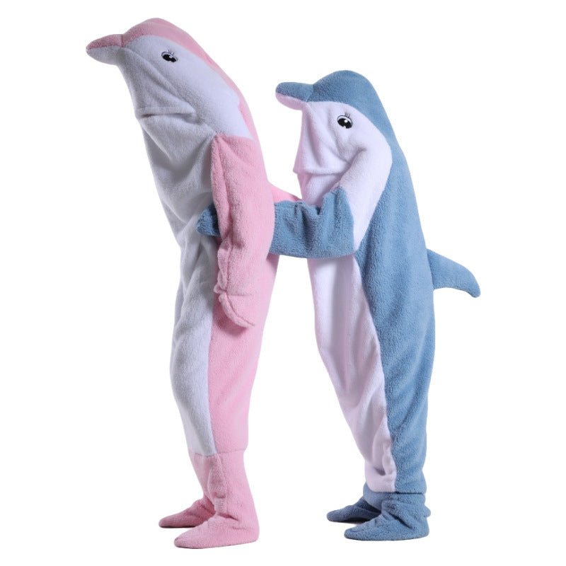 Dolphin Shark Blanket Soft Hooded Sleeping Bag - Body Bliss Essentials