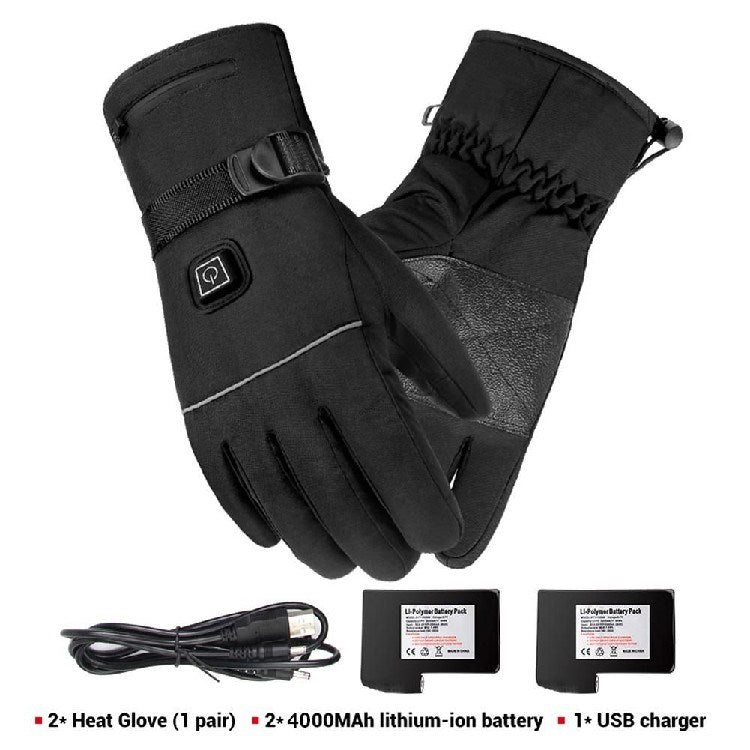 Winter Electric Heated Gloves Motorcycle Touch Screen Gloves - Body Bliss Essentials