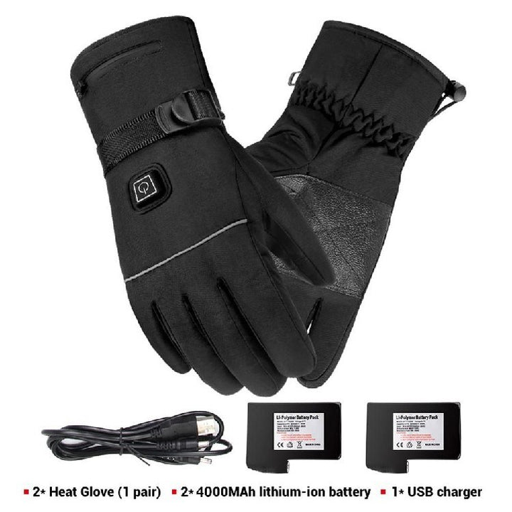 Winter Electric Heated Gloves Motorcycle Touch Screen Gloves - Body Bliss Essentials