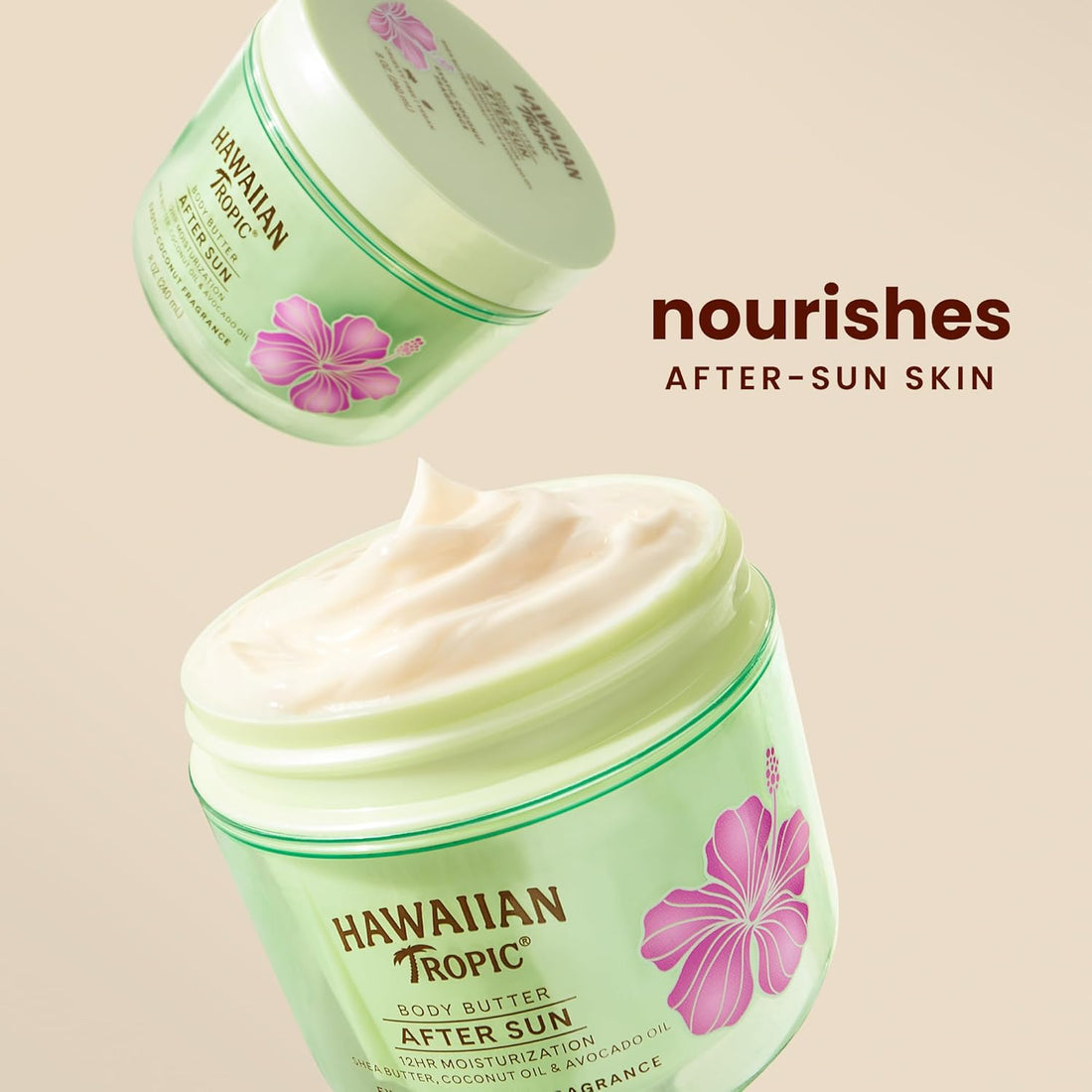 Hawaiian Tropic After Sun Body Butter Moisturizer With Coconut Oil - Body Bliss Essentials
