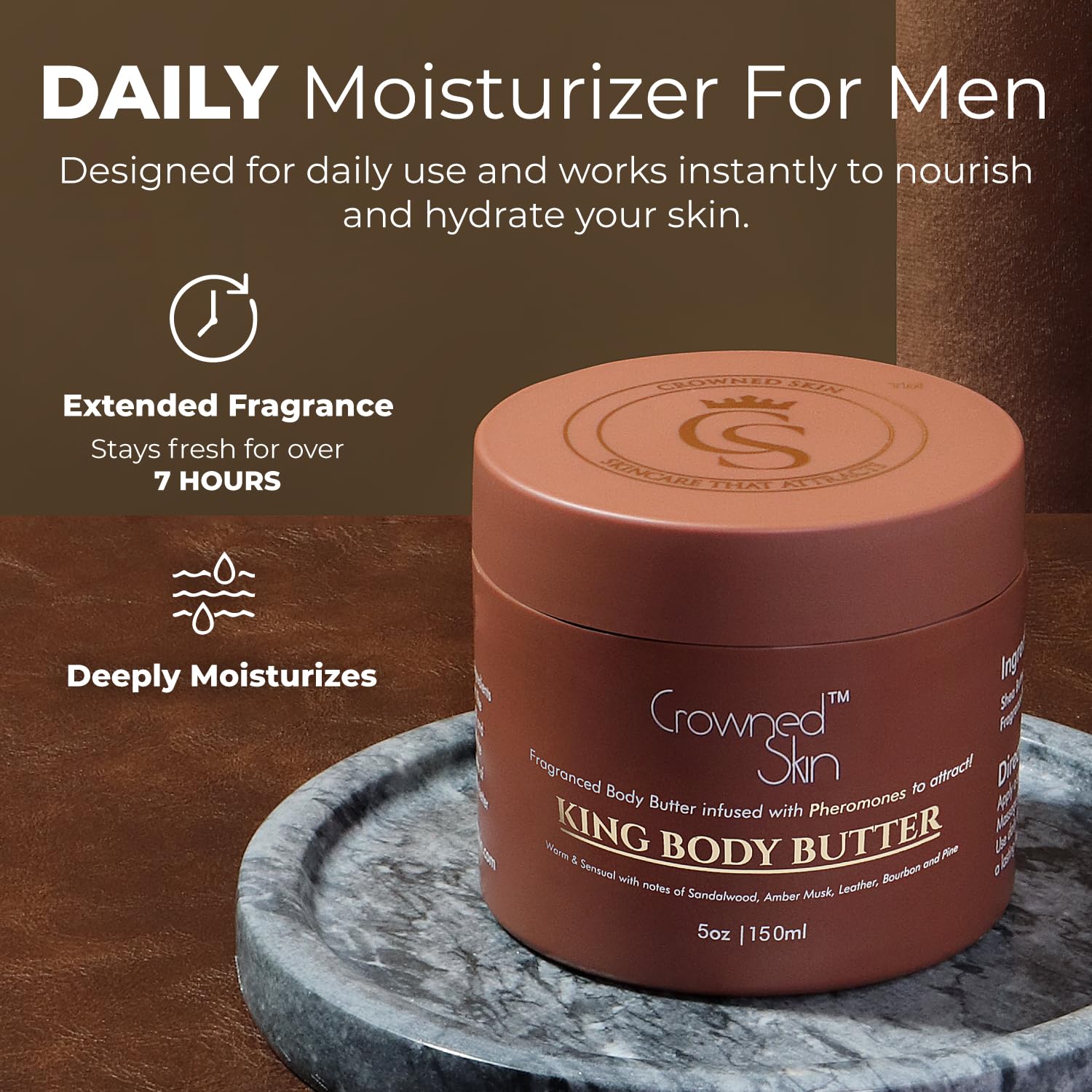 King Cologned Body Butter | Warm and Sensual Scent - Body Bliss Essentials